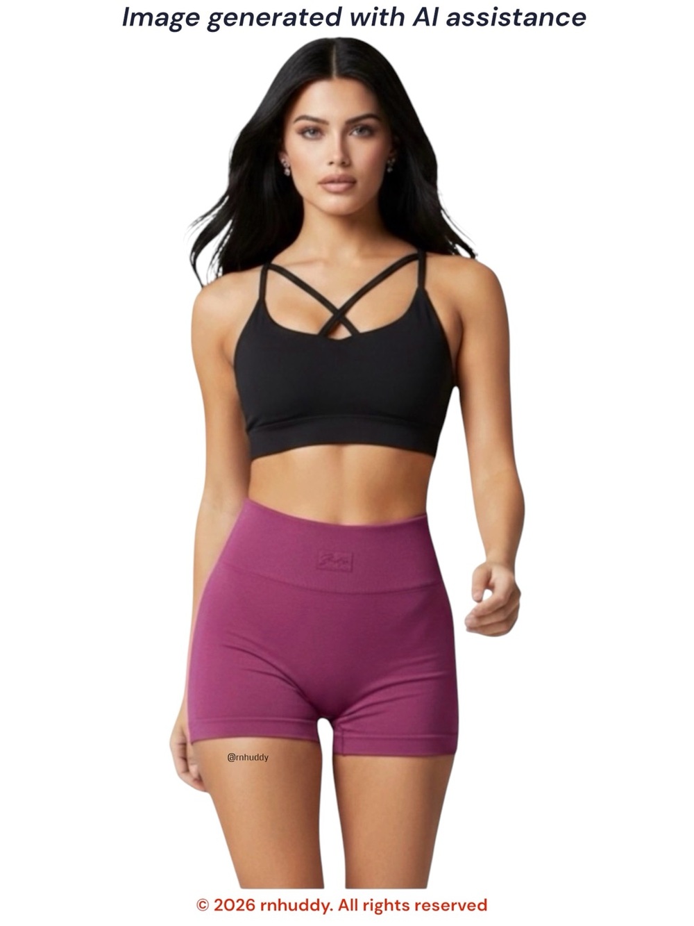 Bo+Tee (Oh Polly) XS fuschia take action shorts